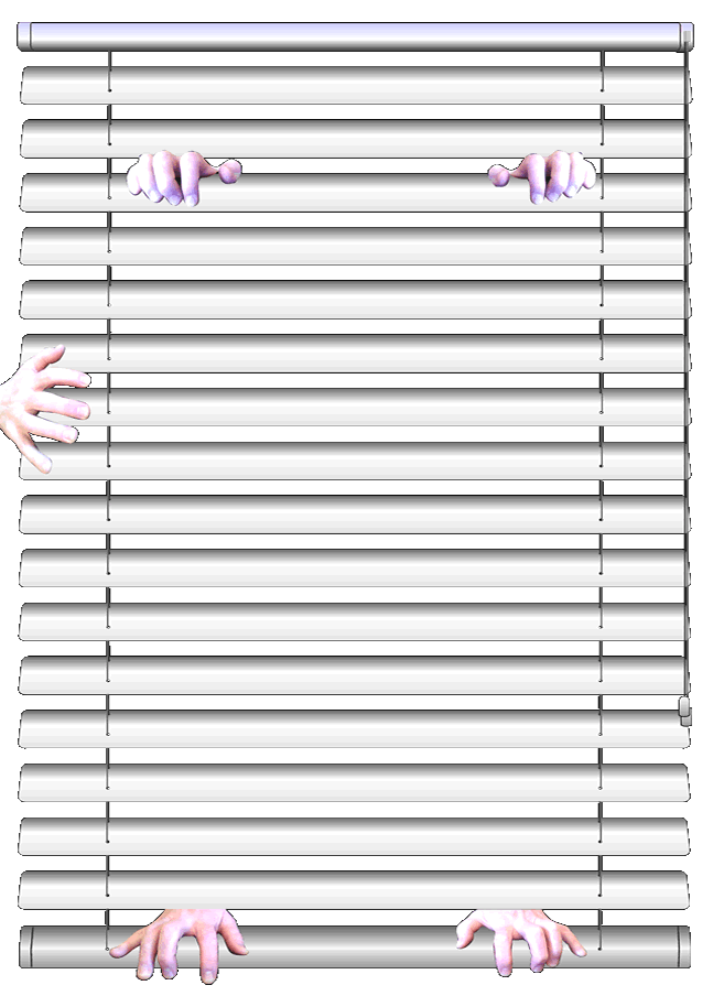 blinds and hands